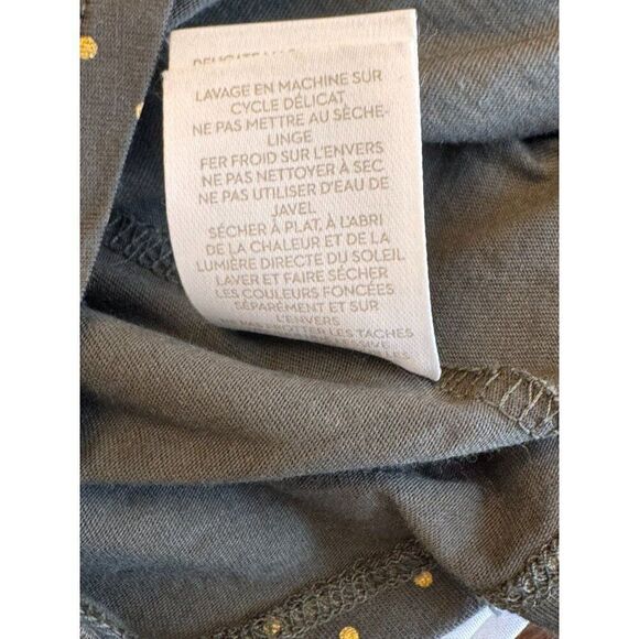 Boden Womens Long Sleeve Olive Green Polka Dot Top Size S EUC Stylish & Comfy - Picture 6 of 11